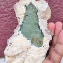 Calcite on okenite matrix from India - image 6