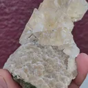 Calcite on okenite matrix from India - image 7