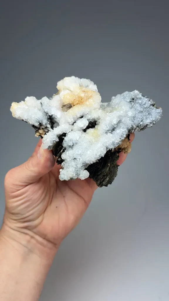 Calcite on Pyrite after Pyrrhotite image