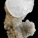 Calcite on Quartz Stalactite - image 1