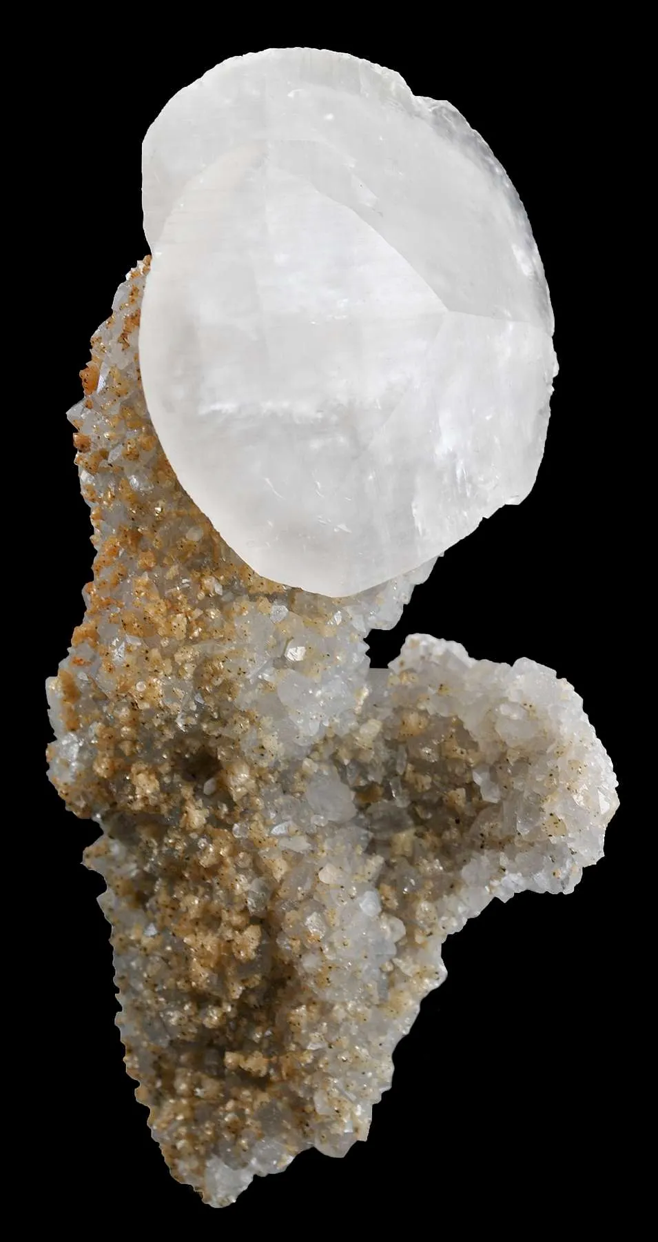 Calcite on Quartz Stalactite - image 2