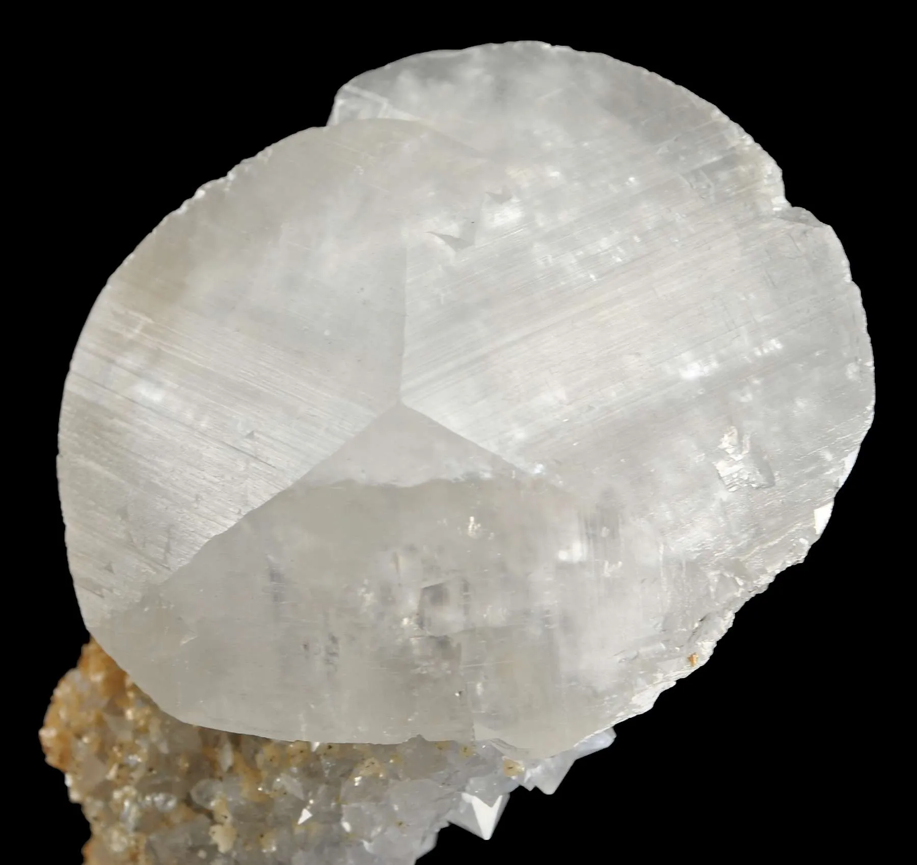 Calcite on Quartz Stalactite - image 4