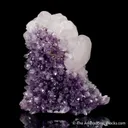 Calcite on Quartz var. Amethyst - image 4