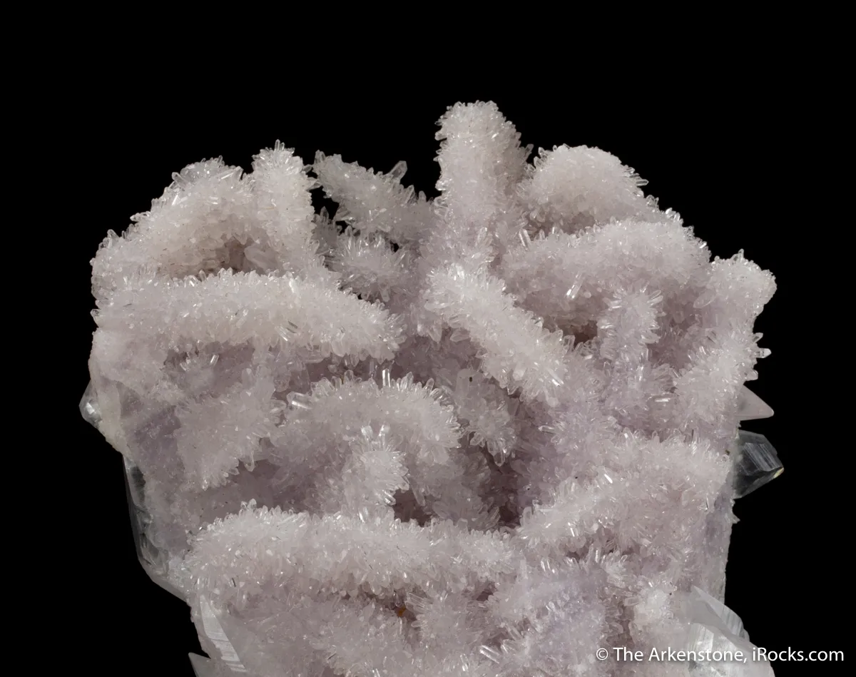 Calcite on Quartz var. Amethyst ps. Calcite - image 8