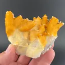 Calcite on Quartz with Chalcopyrite - image 1