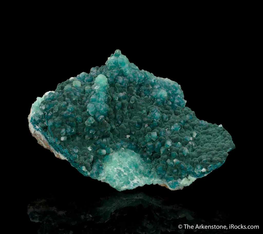 Calcite on Rosasite - image 4