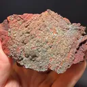Calcite on Rosasite with Austinite - image 2