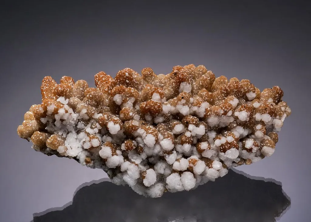 Calcite on Smithsonite