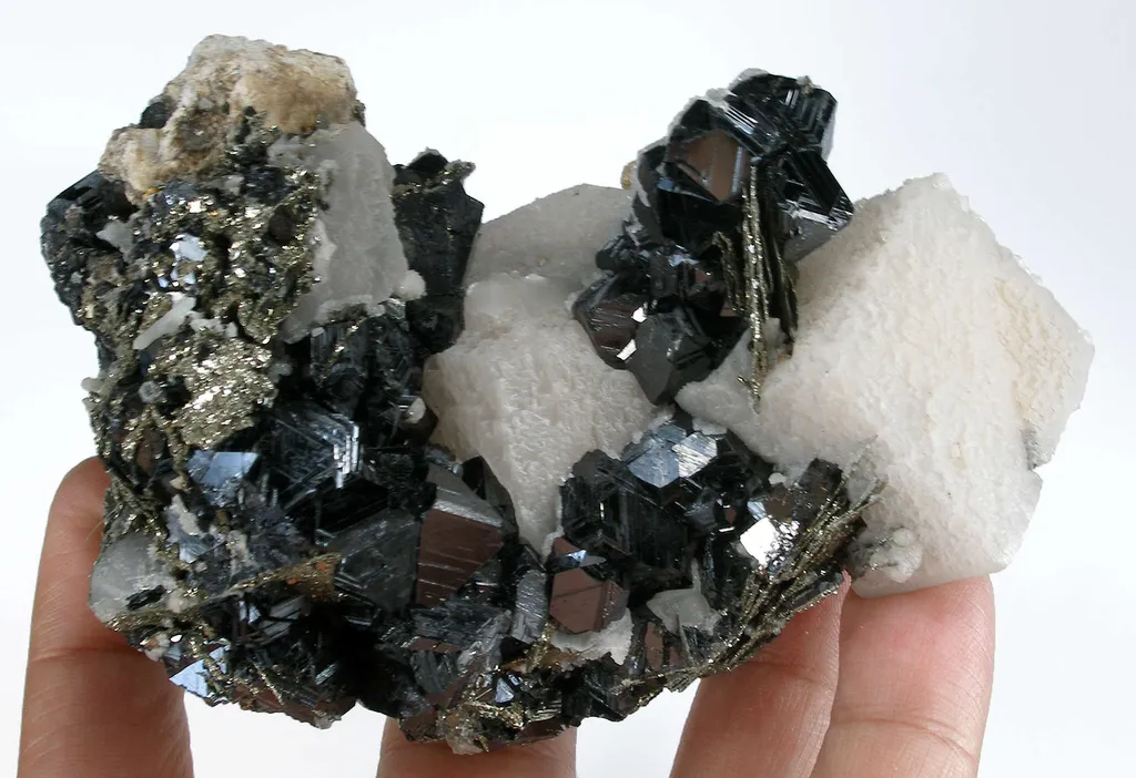 Calcite on Sphalerite and Pyrite - image 2