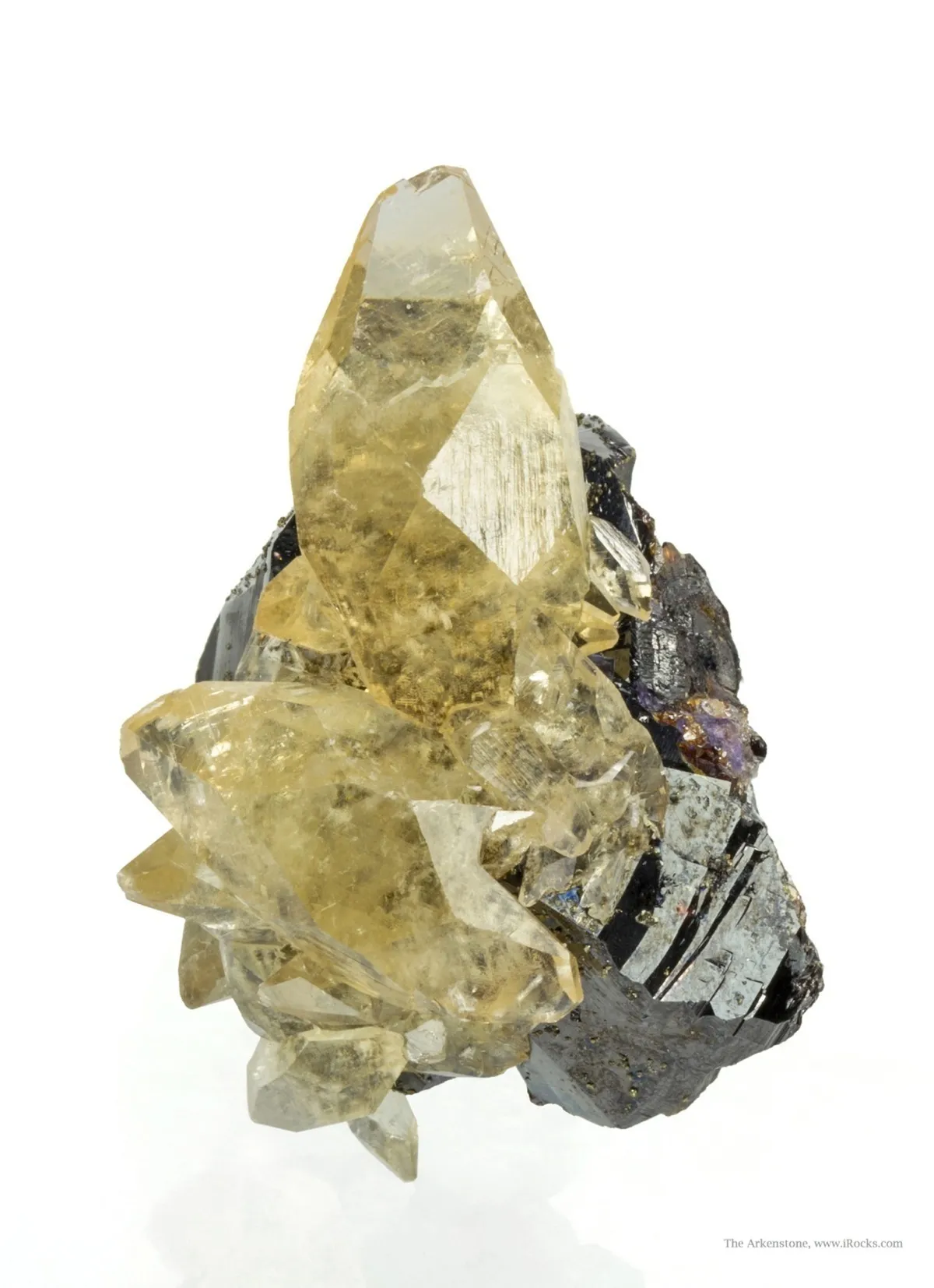 Calcite on Sphalerite (Illustrated) - image 4