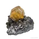 Calcite on Sphalerite, on Galena - image 1