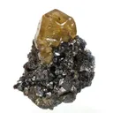 Calcite on Sphalerite, on Galena - image 2