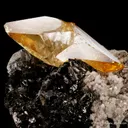 Calcite on Sphalerite, with Dolomite - image 1