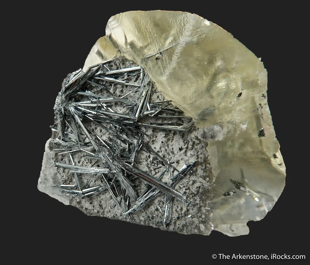 Calcite on Stibnite - image 3