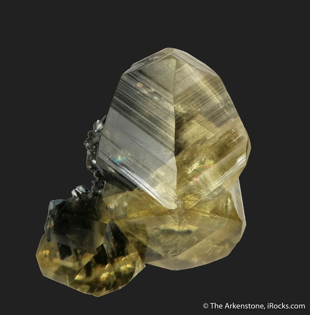 Calcite on Stibnite image