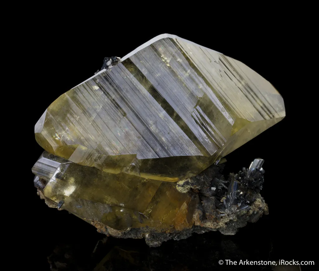 Calcite on Stibnite - image 2