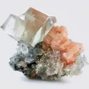 Calcite on Stilbite & Apophyllite - image 1