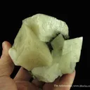 Calcite (Plumbian) With Mottramite - image 3