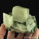 Calcite (Plumbian) With Mottramite - image 5