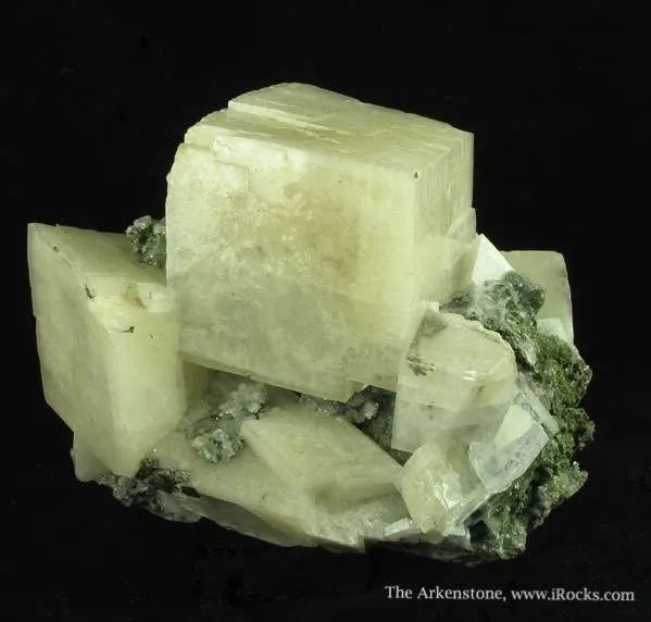 Calcite (Plumbian) With Mottramite image