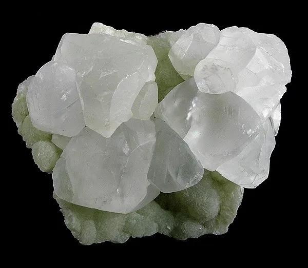 Calcite, Prehnite image