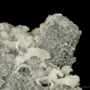 Calcite Ps. After Celestite on Fluorite, Pseudo - image 3