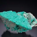 Calcite ps. Cerussite with Dioptase from Namibia, Oshikoto Region, Tsumeb - image 2