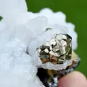 Calcite & Pyrite sphalerite 245 grams - Trepča complex, Mitrovica, Mitrovica District, Kosovo - image 4