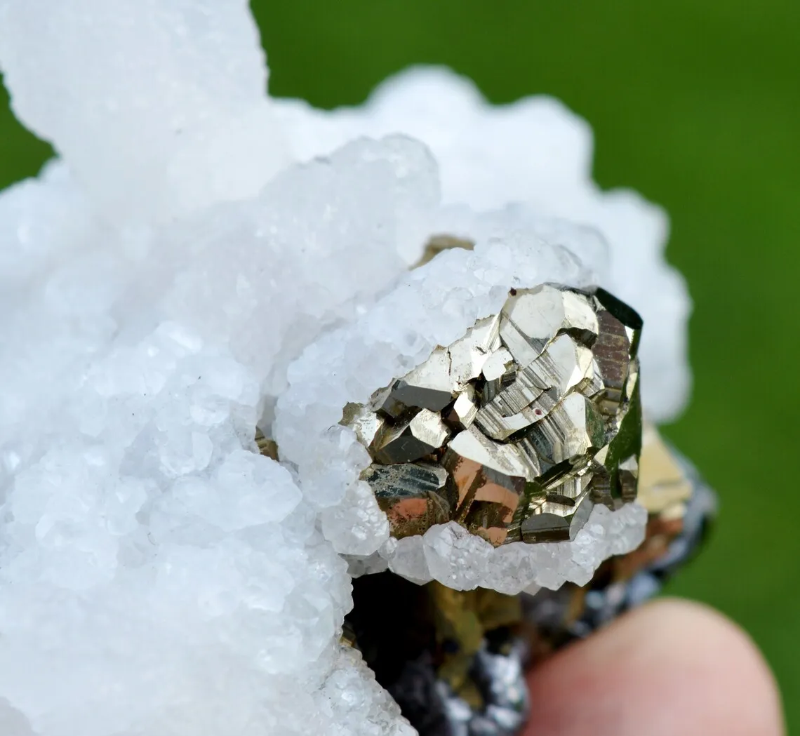 Calcite & Pyrite sphalerite 245 grams - Trepča complex, Mitrovica, Mitrovica District, Kosovo - image 4