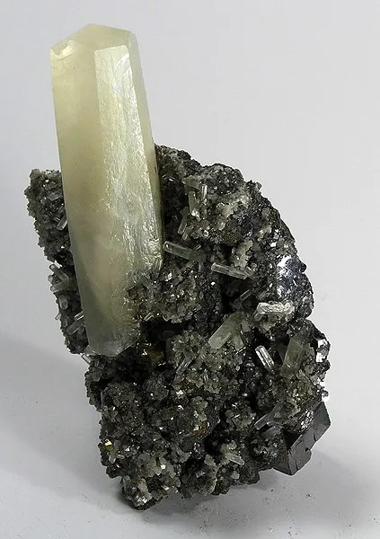 Calcite, Quartz, Chalcopyrite, Galena image