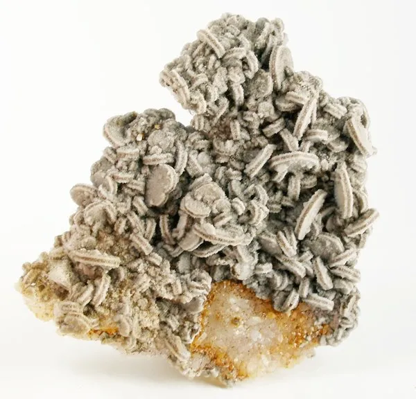 Calcite, Quartz (Var: Amethyst) image