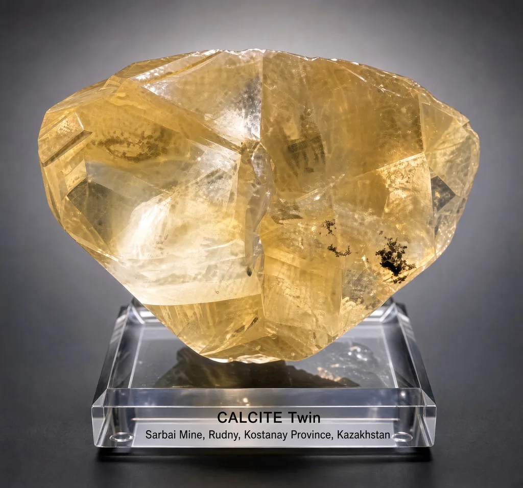 Calcite (Sarbai Butterfly Twin) from Kazakhstan image