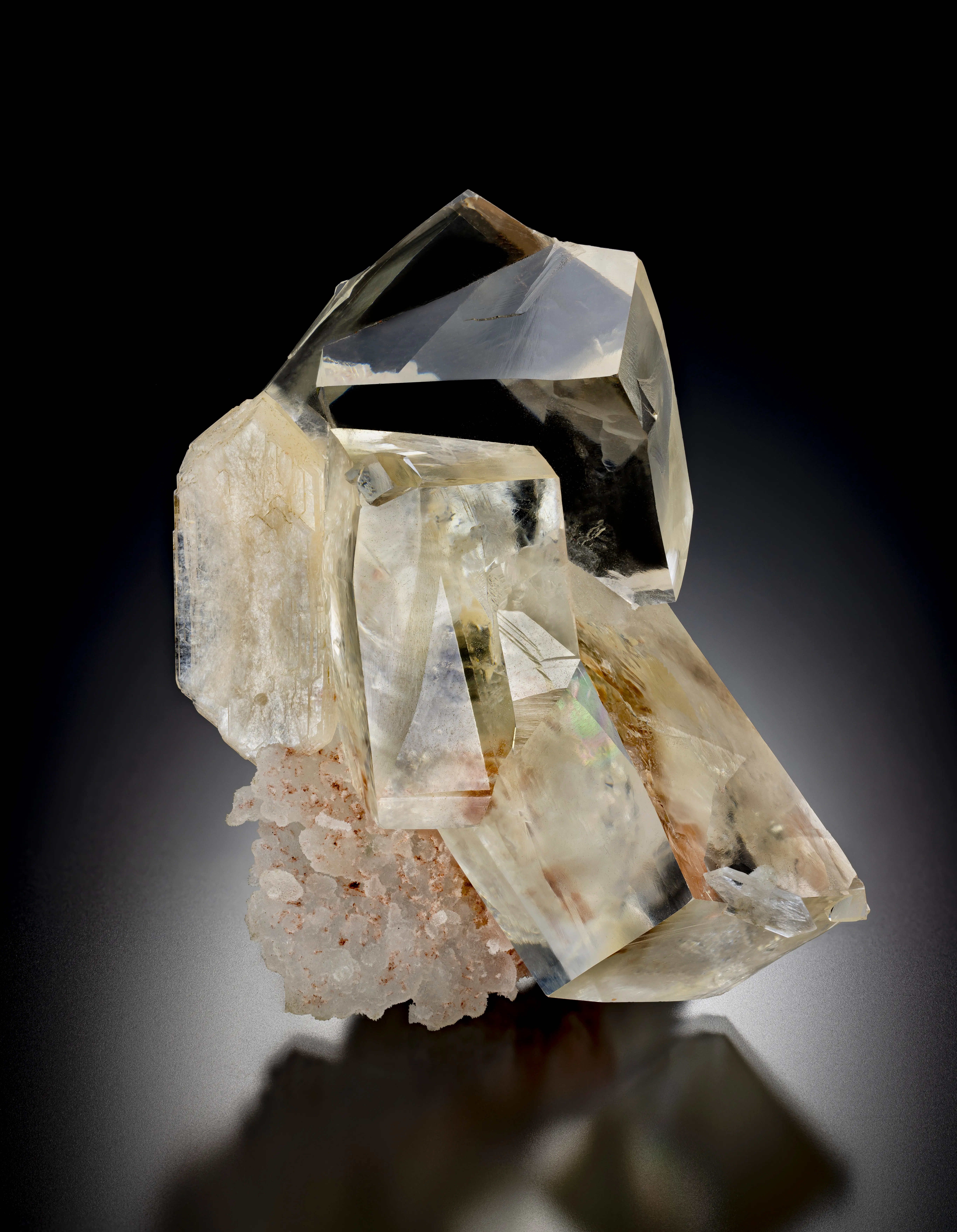 Calcite, Stilbite - image 2