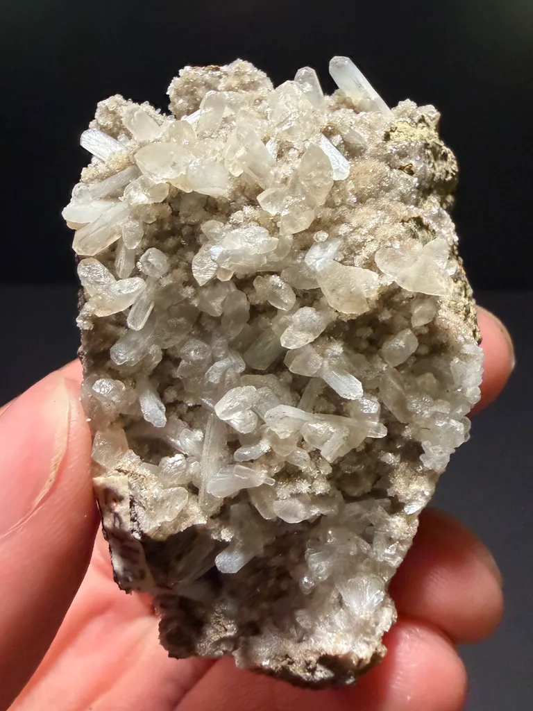 Calcite, Stilbite image