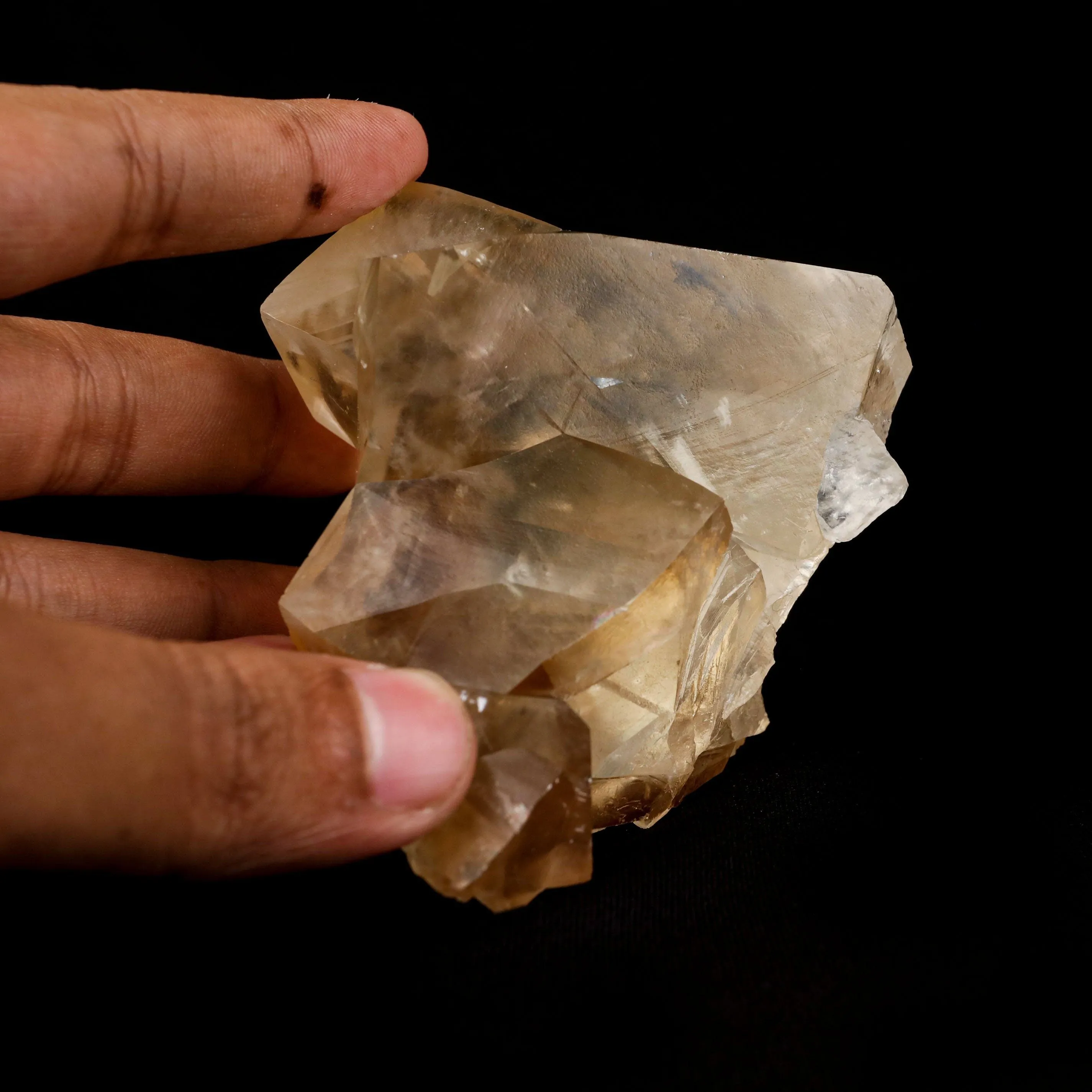 Calcite Terminated Golden Color Natural Mineral Specimen - image 5