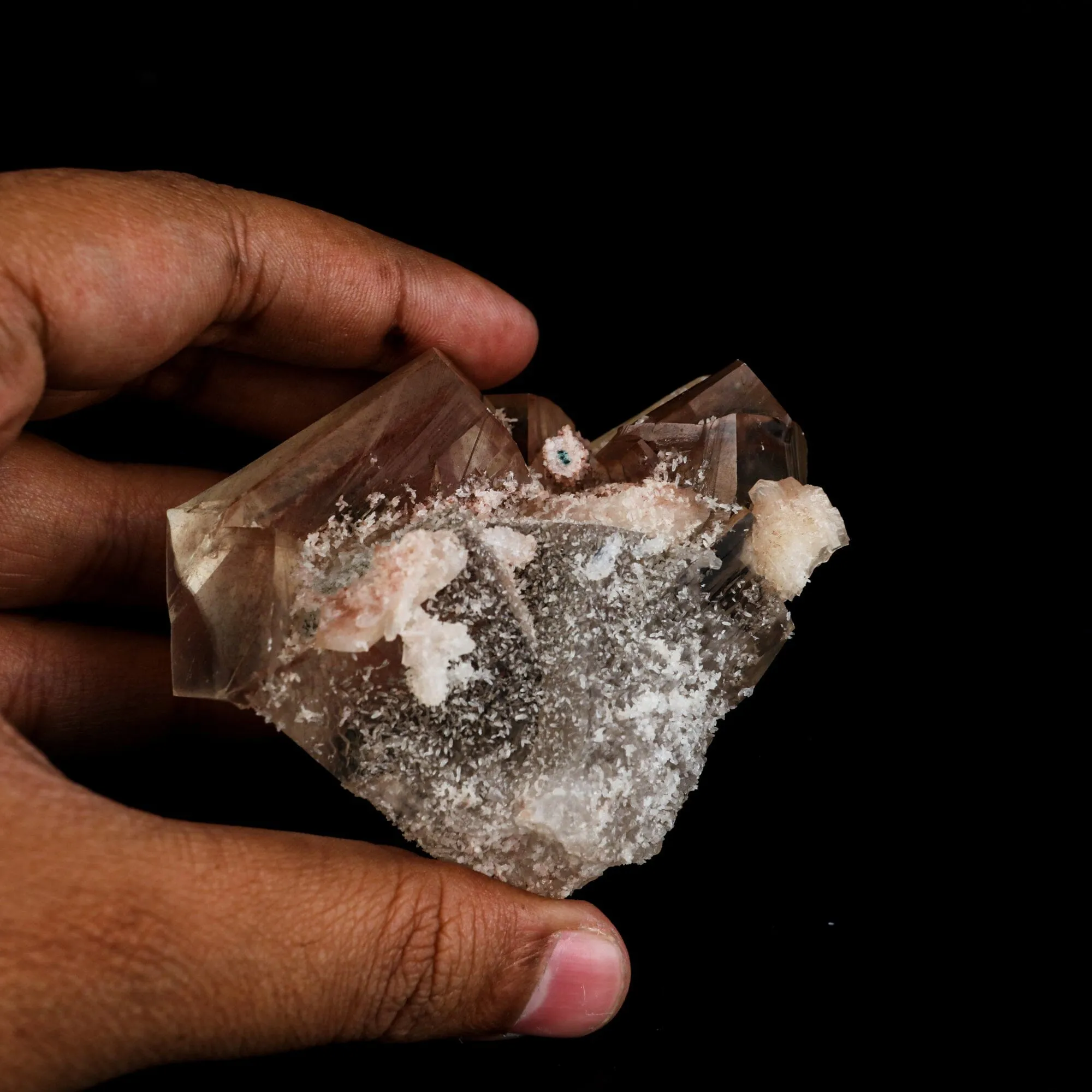 Calcite Terminated Golden Color Natural Mineral Specimen - image 5