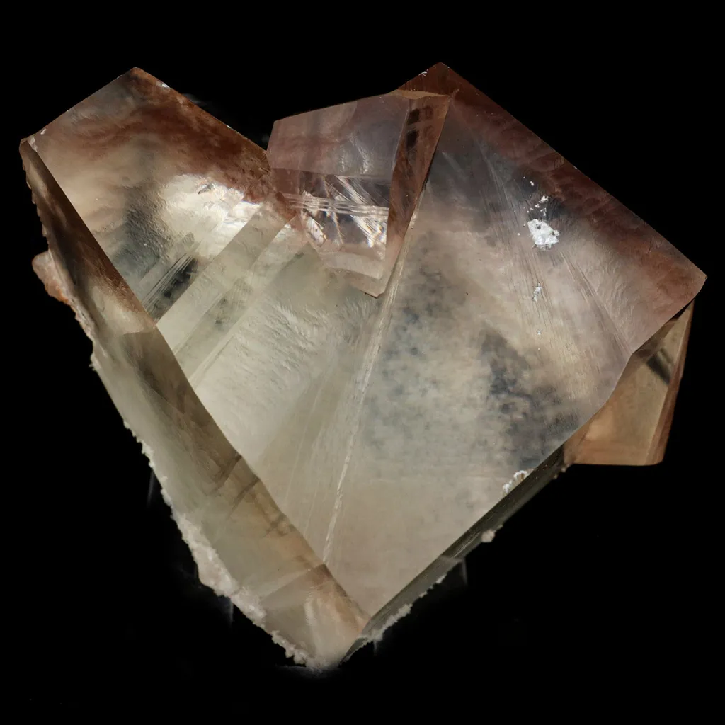 Calcite Terminated Golden Color Natural Mineral Specimen image