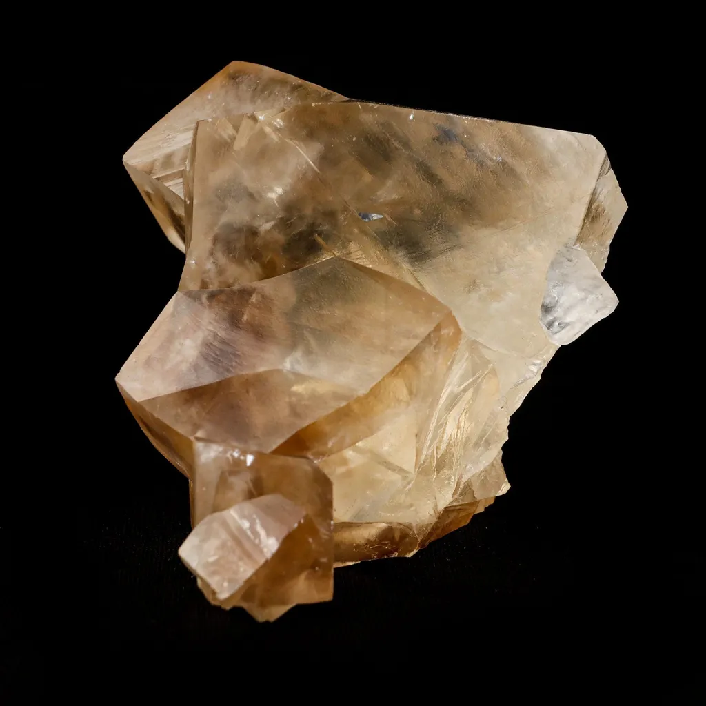 Calcite Terminated Golden Color Natural Mineral Specimen image