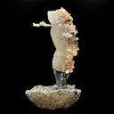 Calcite Tower with Stilbite and Chalcedony Natural Mineral Specimen - image 4