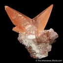 Calcite (twin) included by Hematite - image 1