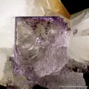 Calcite twin on Fluorite etched corner - image 5