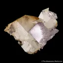 Calcite twin on Fluorite etched corner - image 4