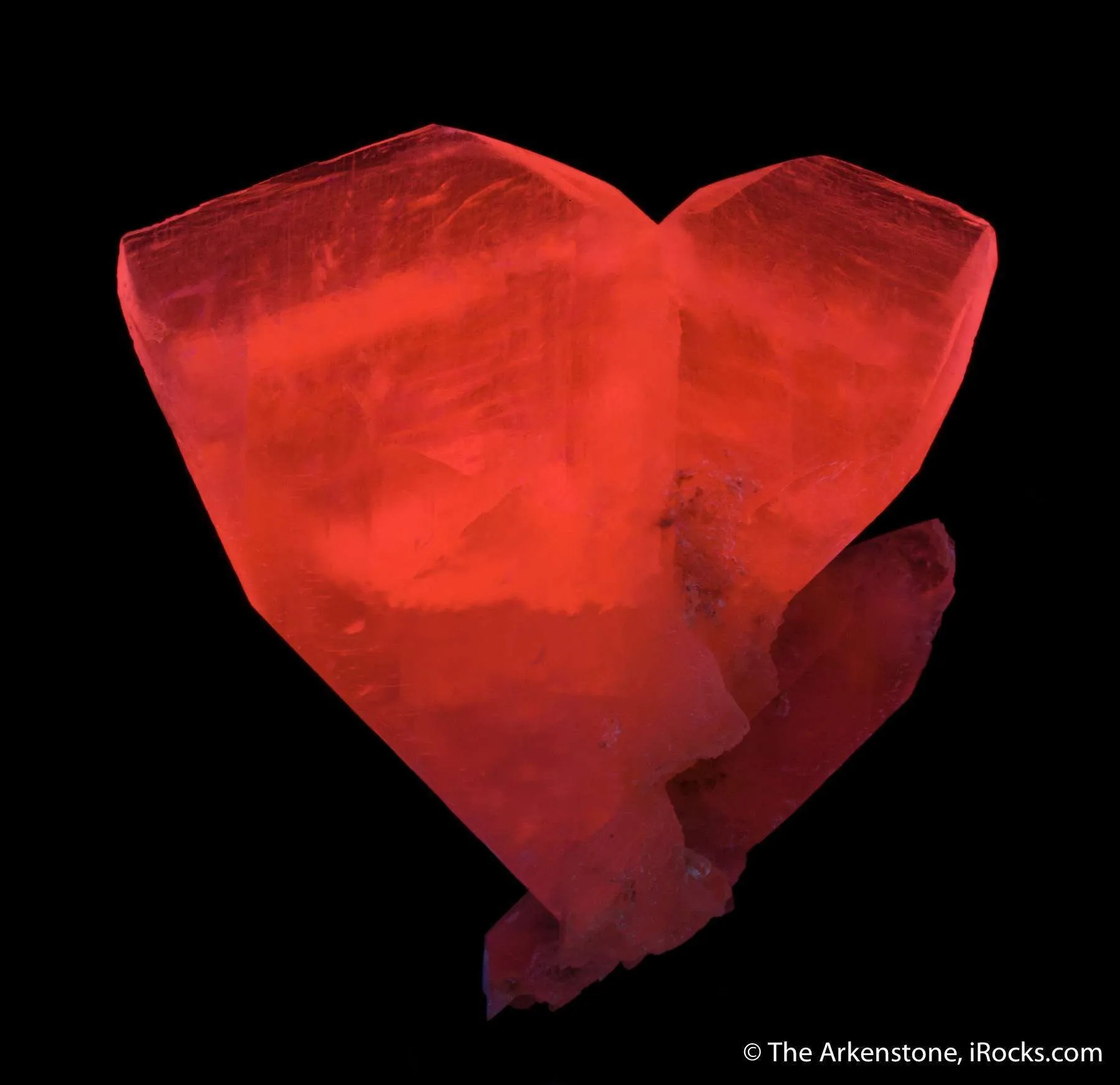 Calcite (twin) var. Manganoan (fluor.) - image 1