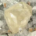 Calcite (Twinned) on Apophyllite With Stilbite - image 3