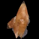 Calcite (twinned) on Fluorite - image 5