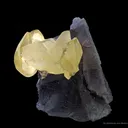 Calcite (Twinned) on Fluorite (Illustrated) - image 4