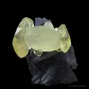 Calcite (Twinned) on Fluorite (Illustrated) - image 1