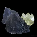 Calcite (Twinned) on Fluorite (Illustrated) - image 2