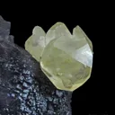 Calcite (Twinned) on Fluorite (Illustrated) - image 3