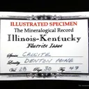 Calcite (Twinned) on Fluorite (Illustrated) - image 6